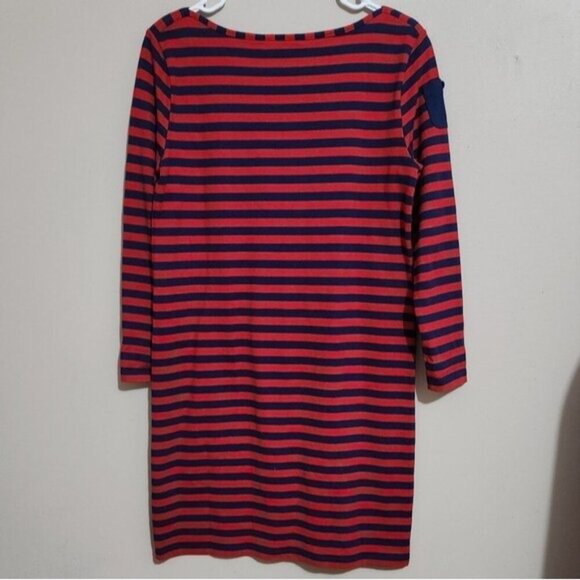 Vineyard Vines Women's Long Sleeve Striped T-Shirt Dress Red Blue size XS - Picture 4 of 5